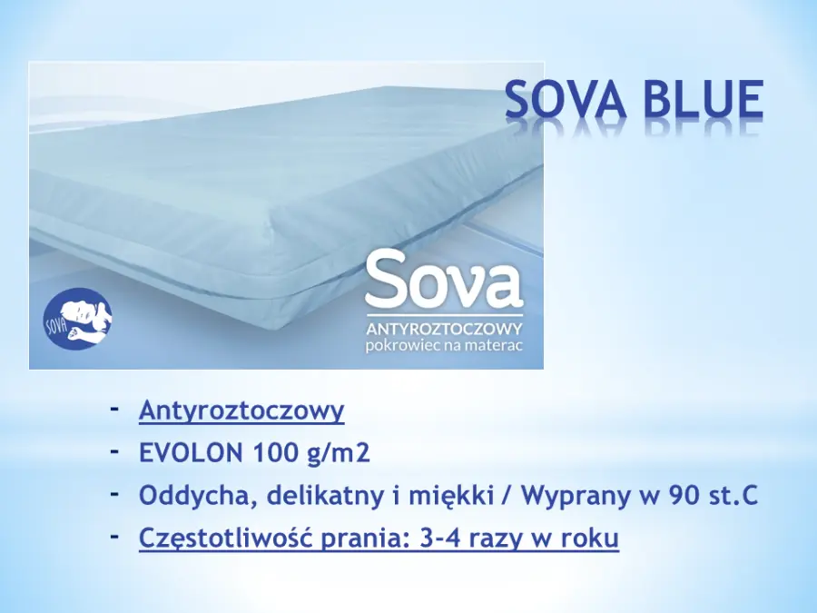 SOVA BLUE materac