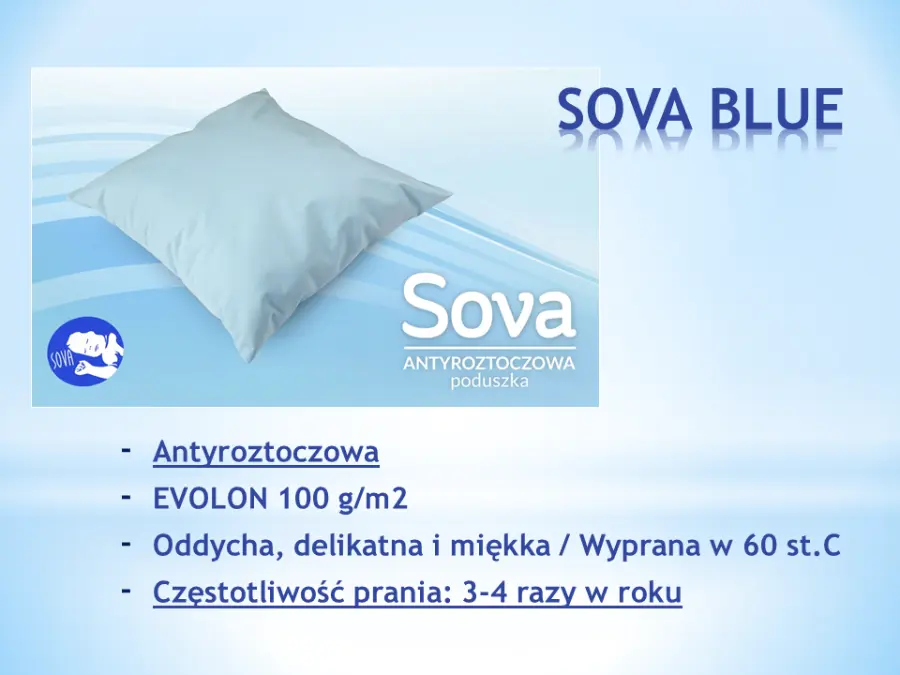 SOVA BLUE poduszka