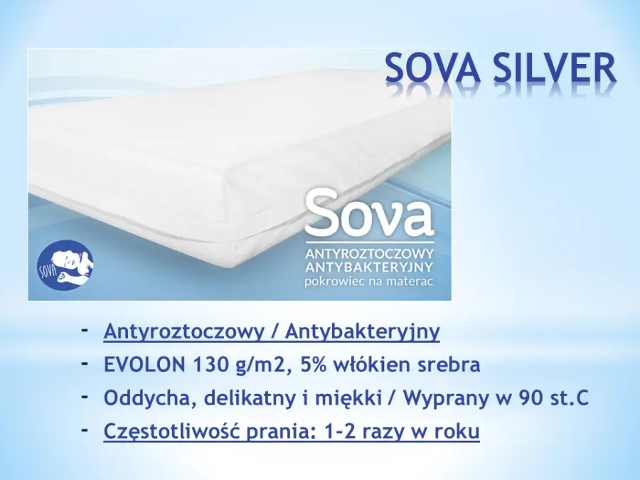 SOVA SILVER materac