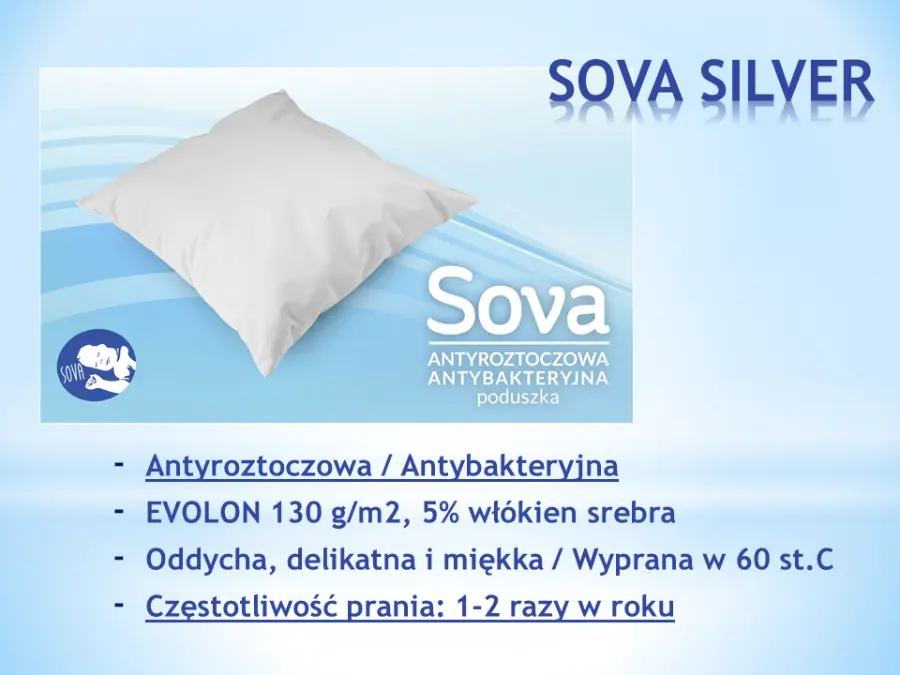 SOVA SILVER poduszka