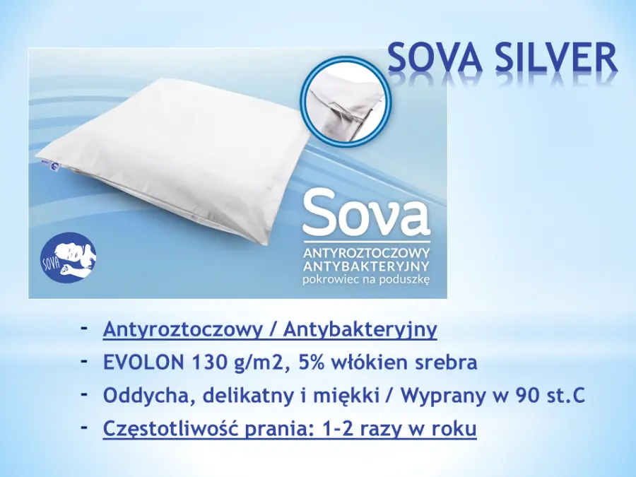 SOVA SILVER poduszka